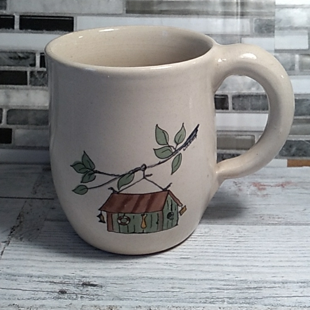 Yesteryear hand turned pottery coffee cup ☕
